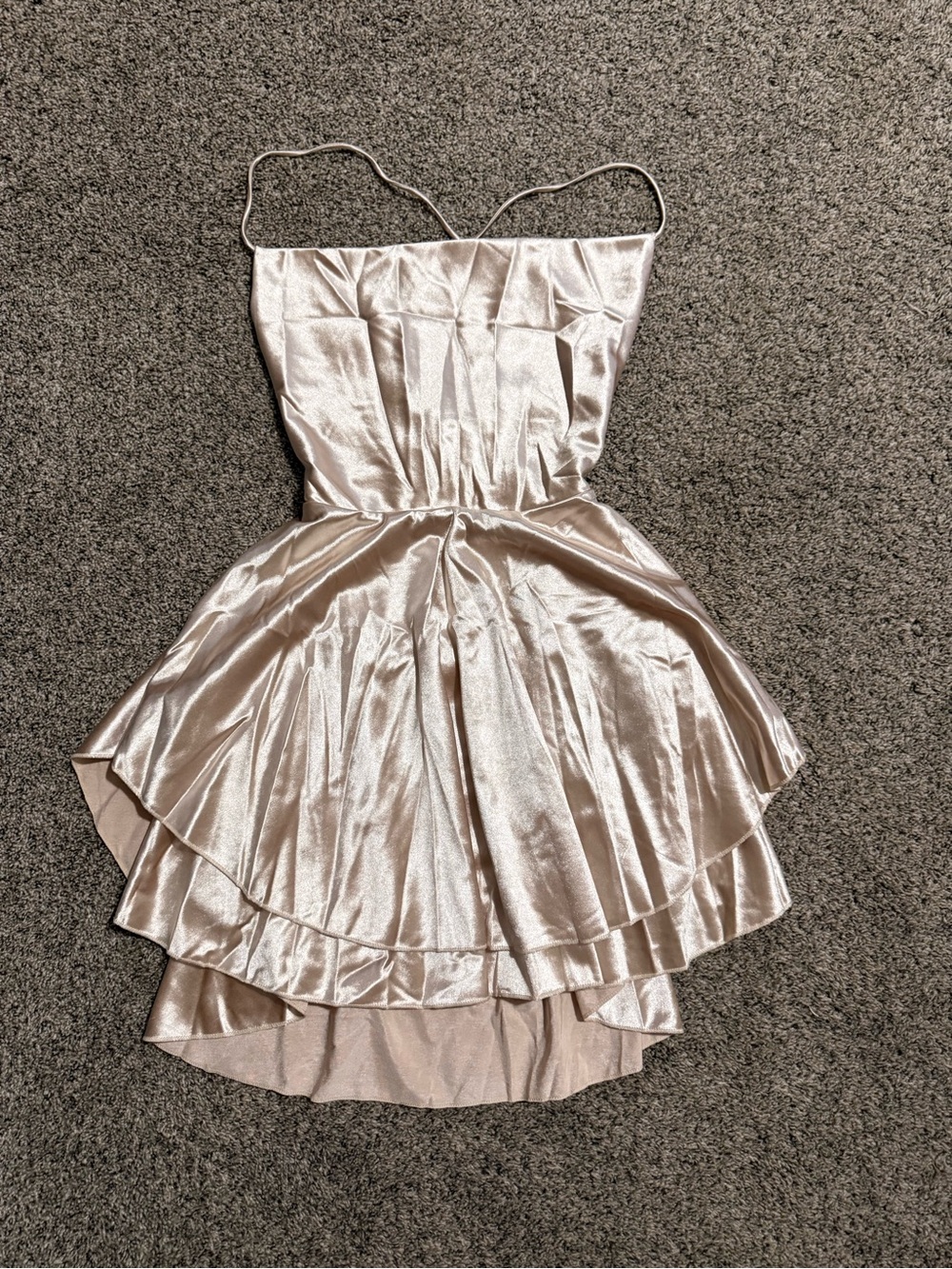 Satin Tiered Party Dress